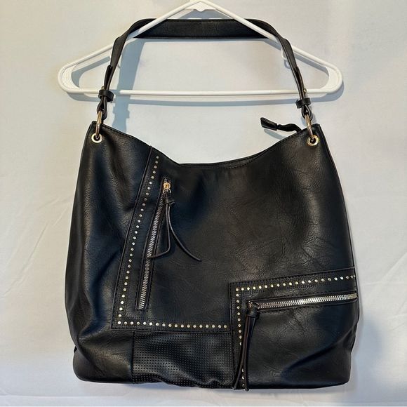 MKF Malila Hobo Bag by Mia K - Black - Picture 1 of 8